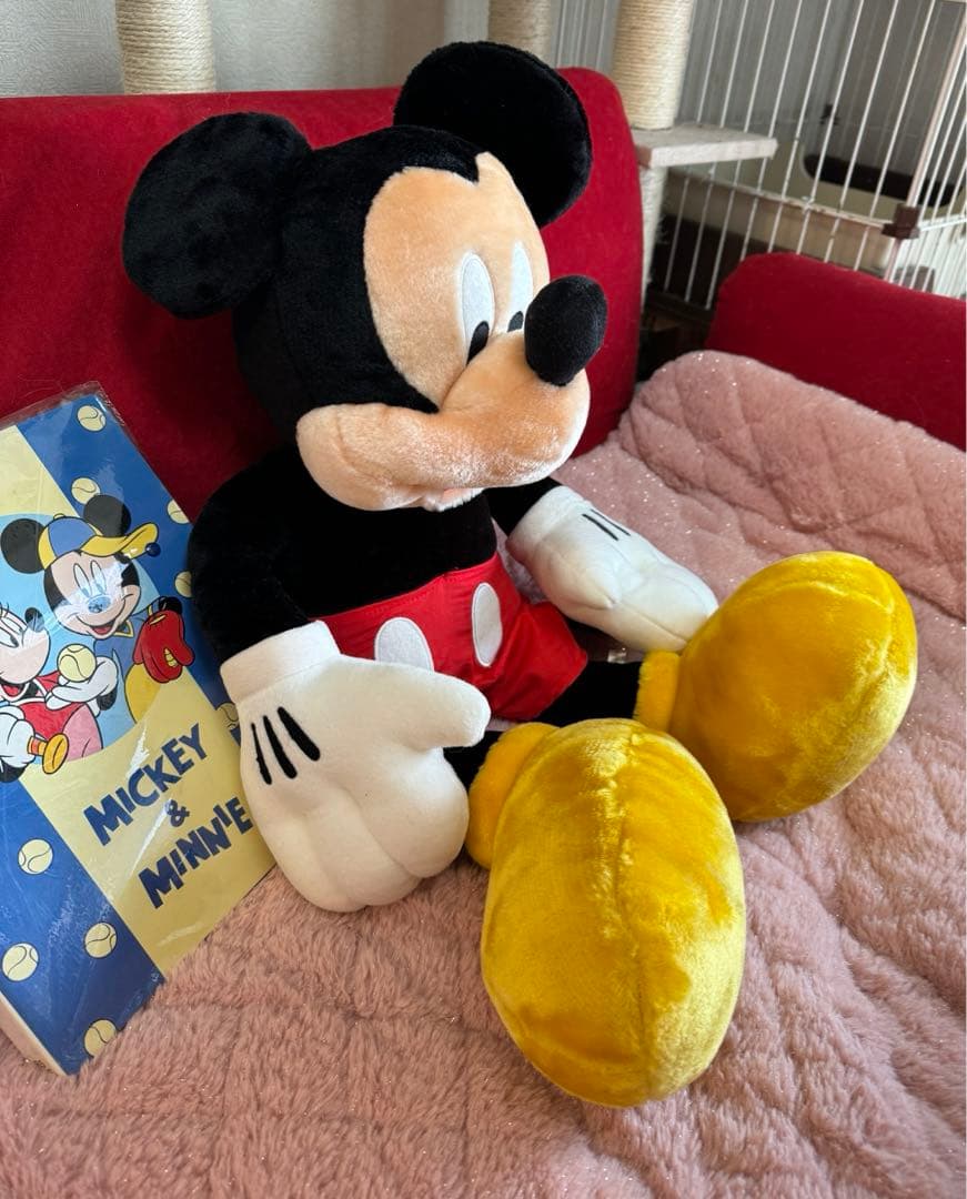 ディズニーランド 15周年 ミッキーマウス ビッグぬいぐるみ バインダー