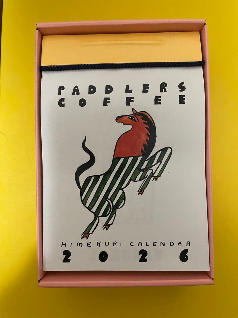 イラスト付き　パドラーズコーヒー日めくりカレンダーpaddlers coffee