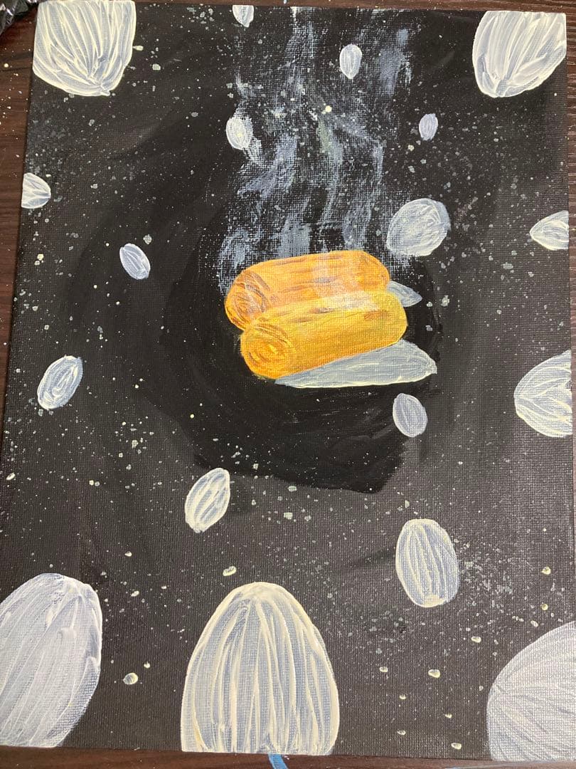 卵焼きの絵を描きましたぜひ買ってみてください！結構可愛い笑笑笑