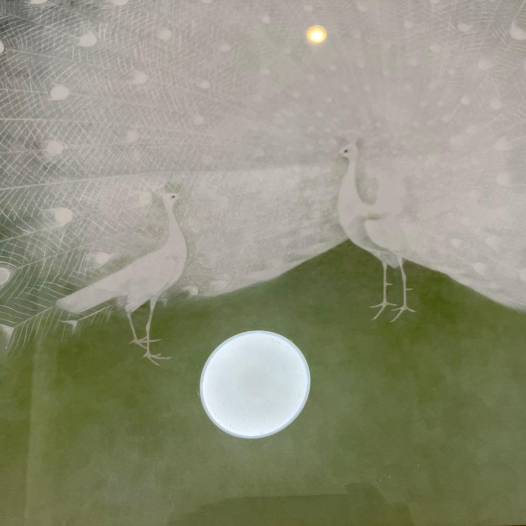 限定 白孔雀 上村淳之 日本画