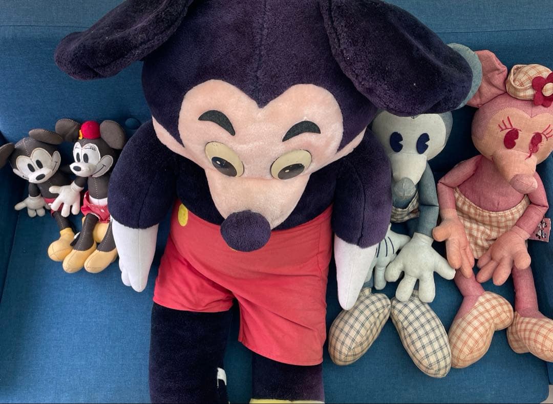 ミッキーマウス 80's ぬいぐるみ 80cm特大 ロサンゼルス購入品 おまけ付