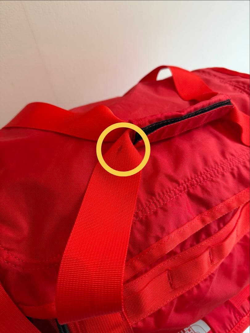 ノースフェイス　ナイロンダッフルバッグ/赤