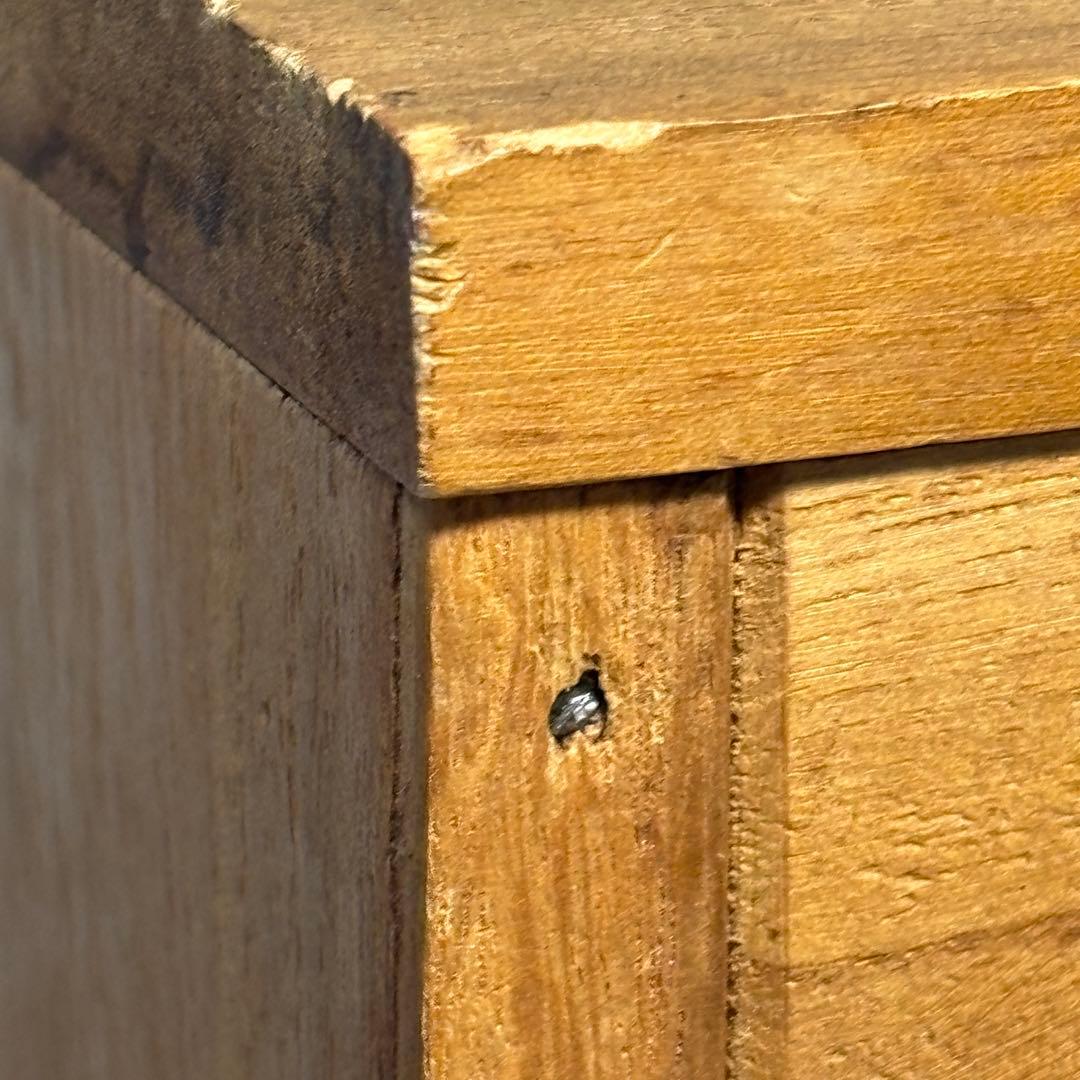 s*a様 整理木箱　引き出し　古家具　木製　マス目　小引き出し