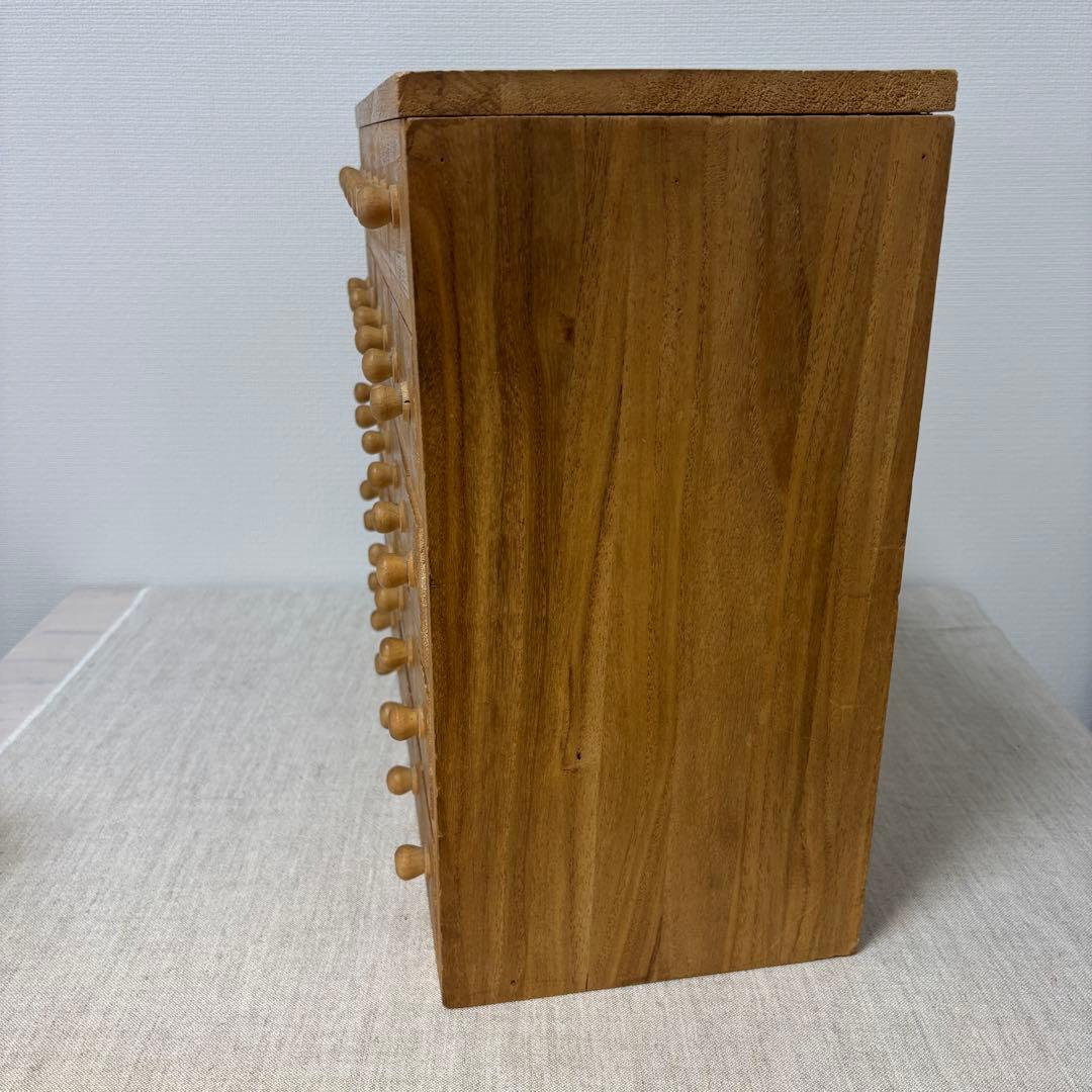 s*a様 整理木箱　引き出し　古家具　木製　マス目　小引き出し