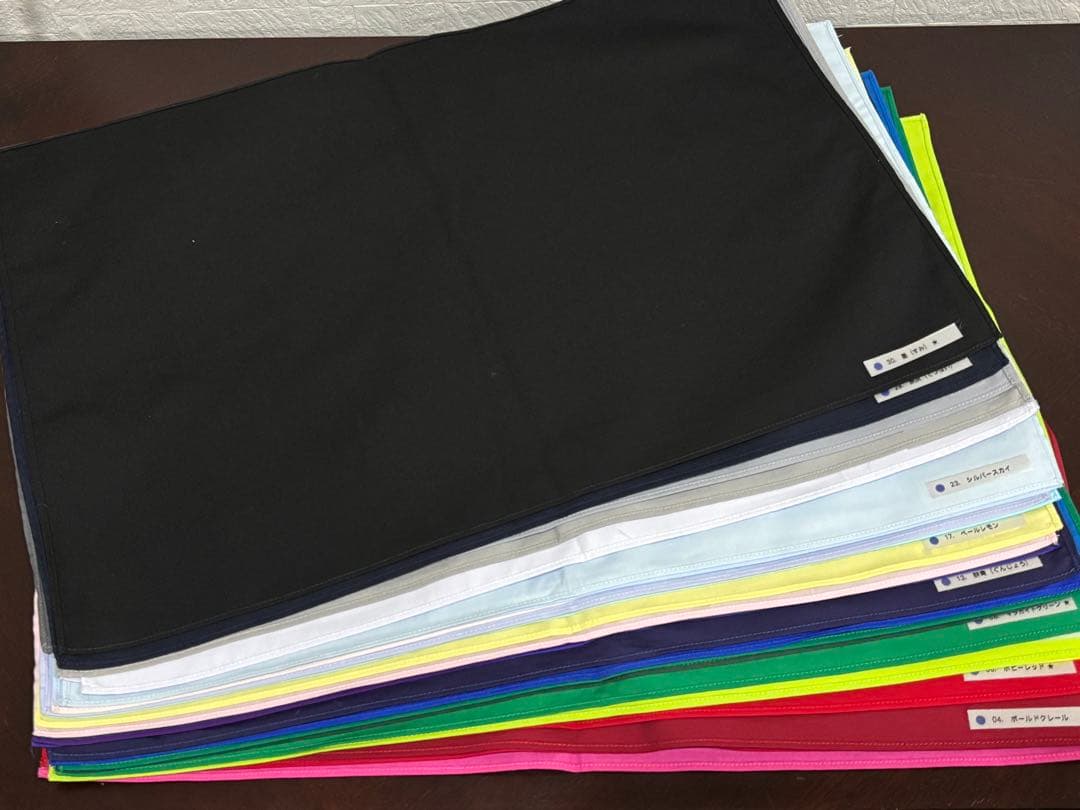 【色名付き】パーソナルカラードレープ120色【縁縫製済のプロ仕様】