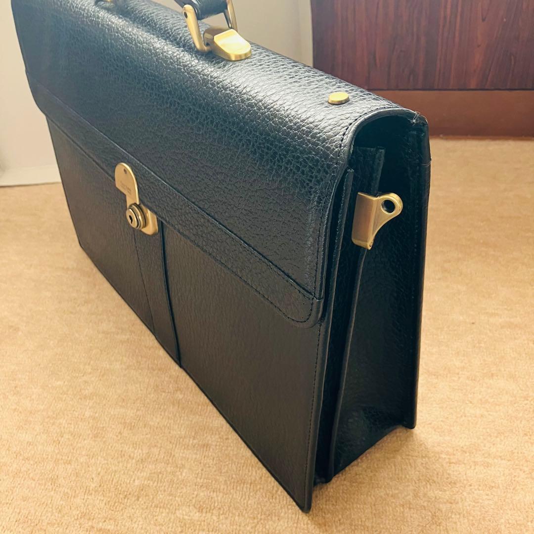 新品！ 銀座 タニザワTanizawa ブラック レザー ビジネスバッグ 本革