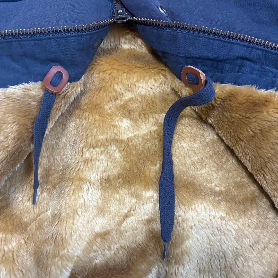 カーハート 裏ボア ダック地パーカー ネイビー アメカジ ストリート ワーク