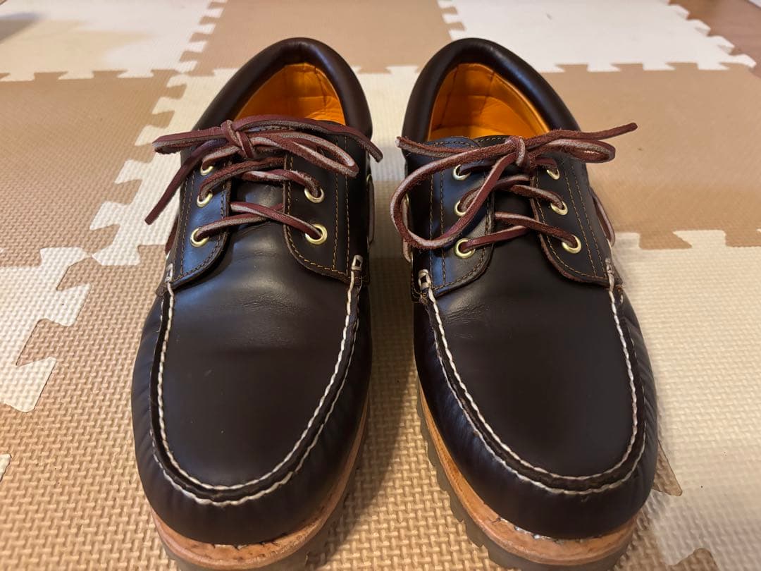 美品 Timberland 3eyeブラウン デッキシューズ 28.5