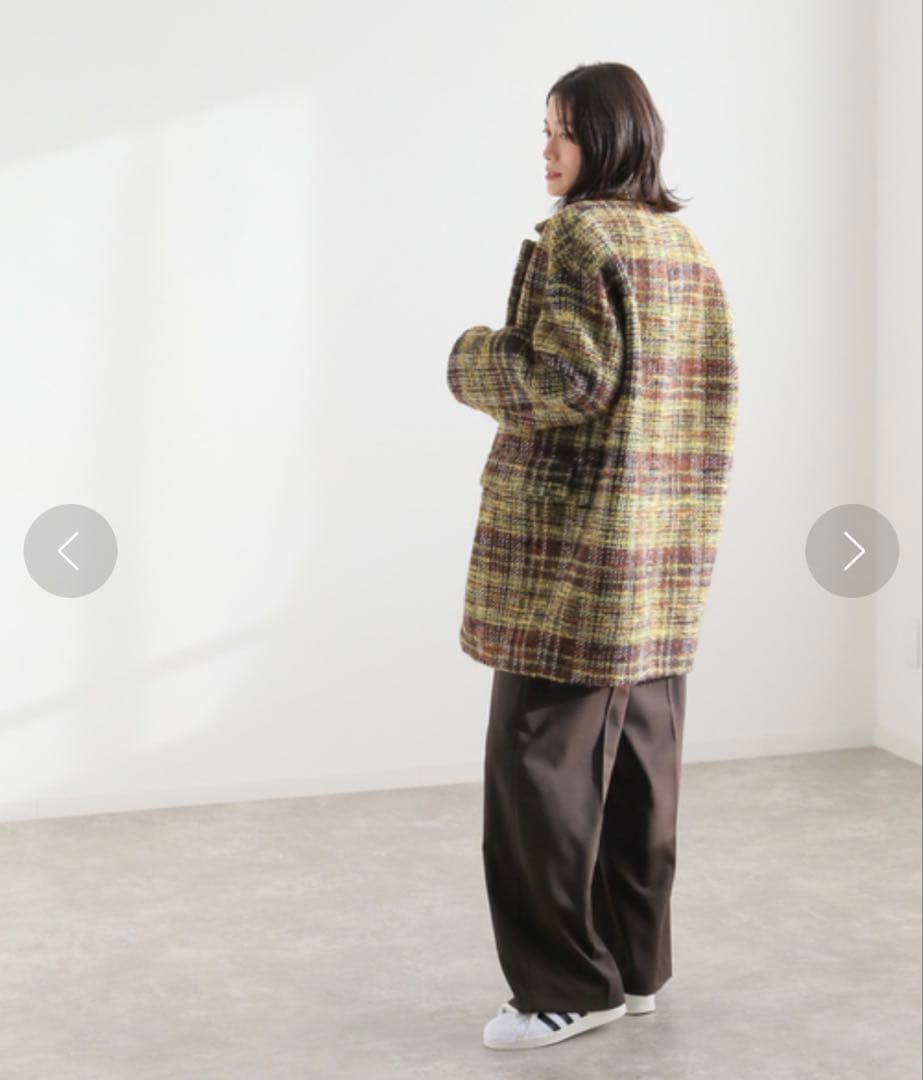 美品　2023 JOURNAL STANDARD ループツイードテーラーコート