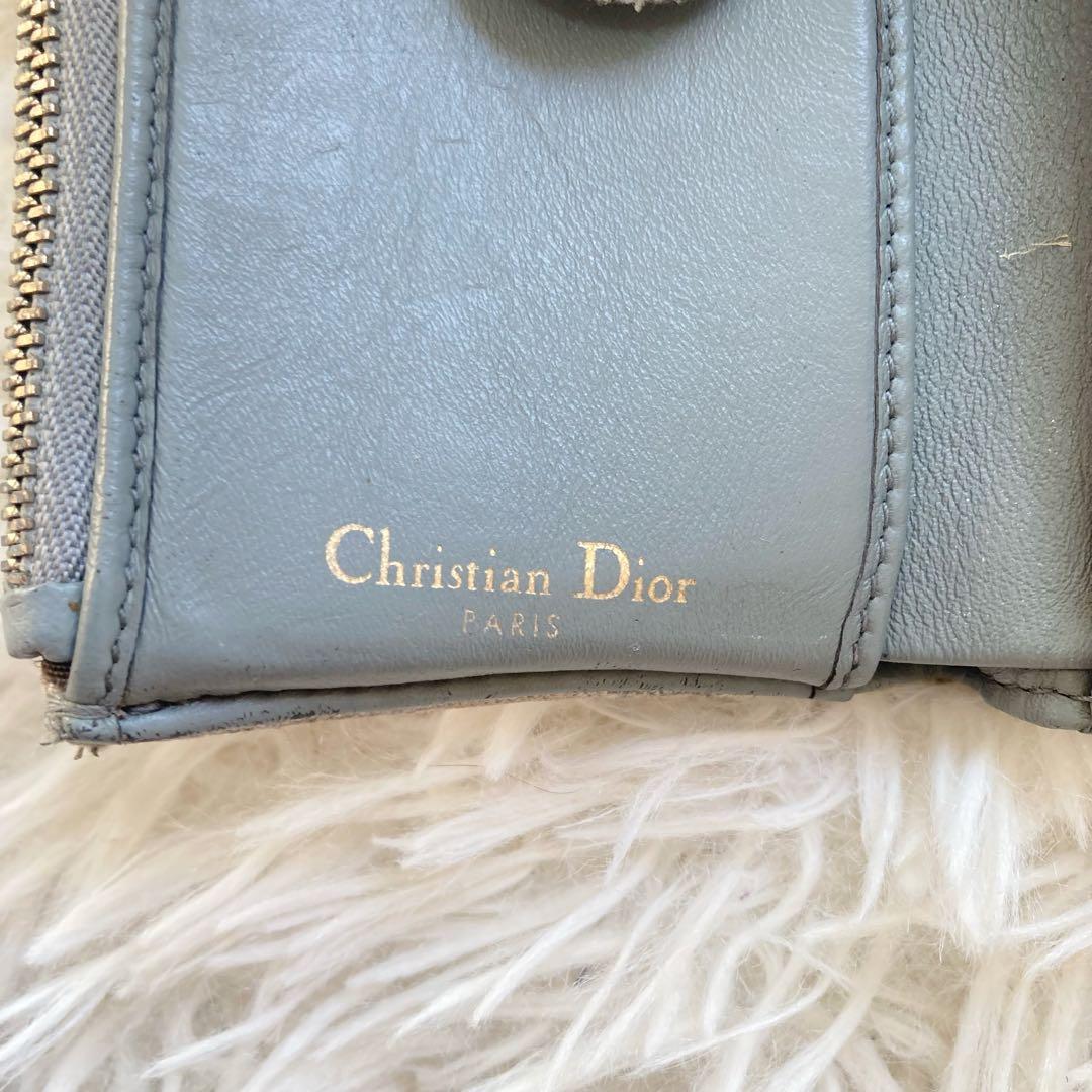 Dior 三つ折り財布 サドル ロータスウォレット オブリーク　ミニウォレット