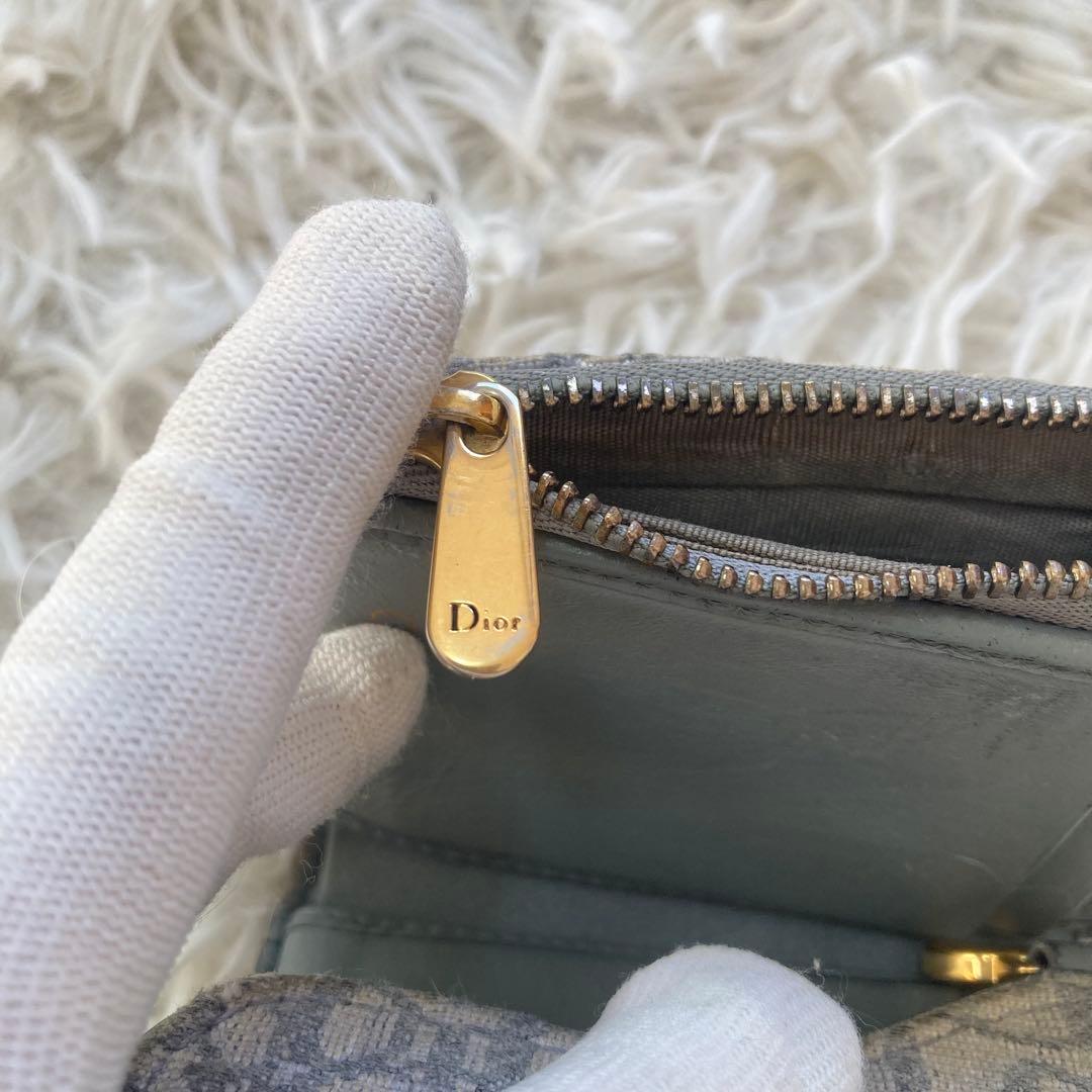 Dior 三つ折り財布 サドル ロータスウォレット オブリーク　ミニウォレット