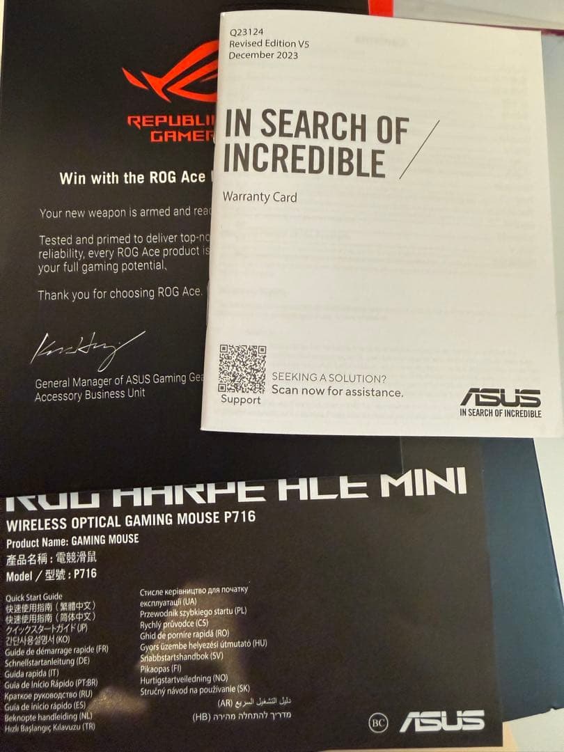 「美品」Rog Harpe Ace mini