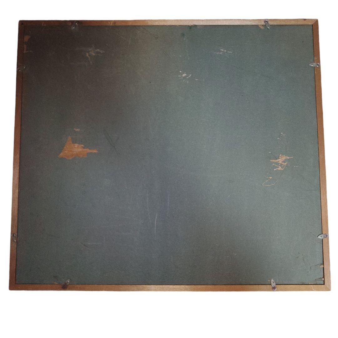 真作　油彩画　 海とボート