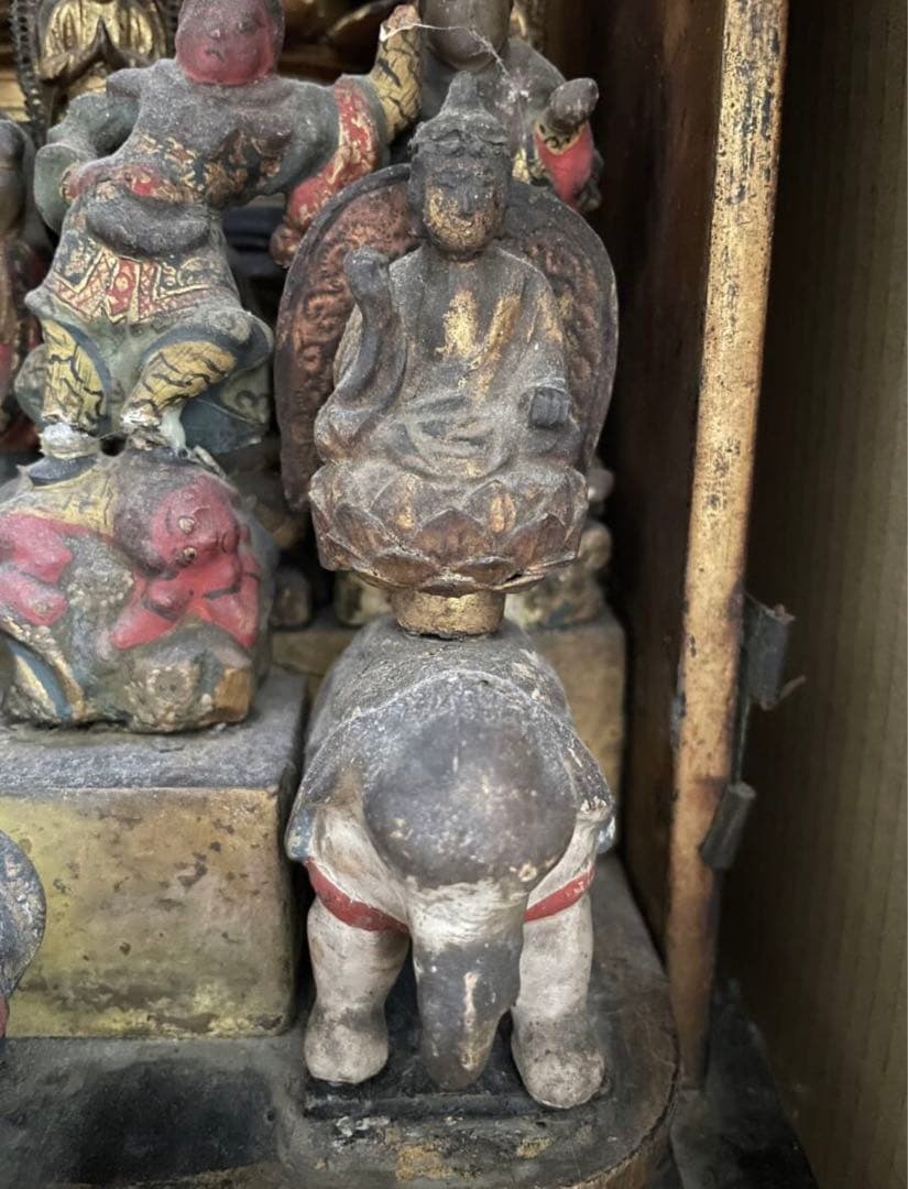 厨子入 十三仏 仏教美術 木彫極彩色 仏像 江戸時代