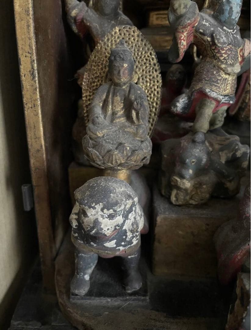 厨子入 十三仏 仏教美術 木彫極彩色 仏像 江戸時代