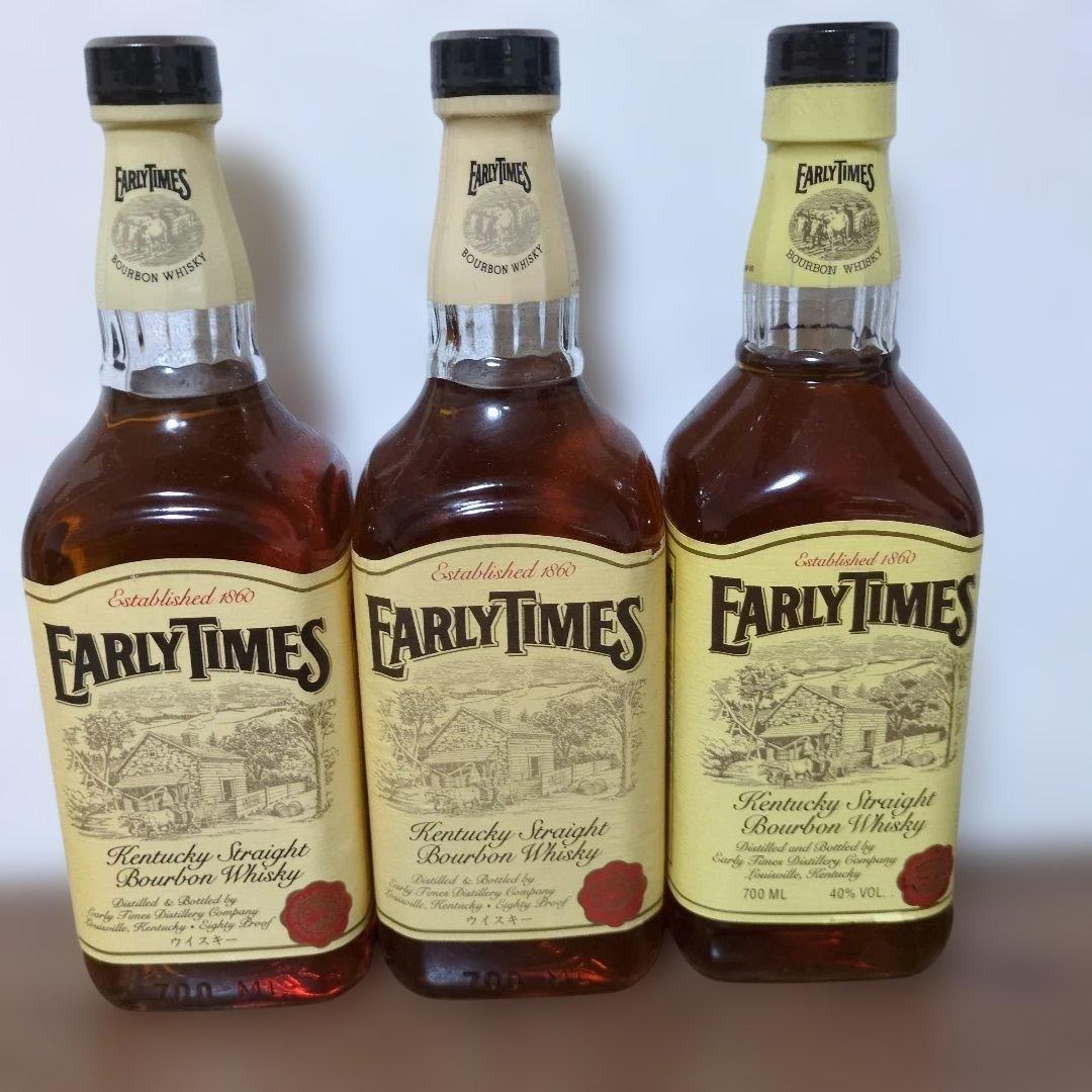EARLY TIMESアーリータイムズイエローラベル旧ボトル　終売品　3本セット