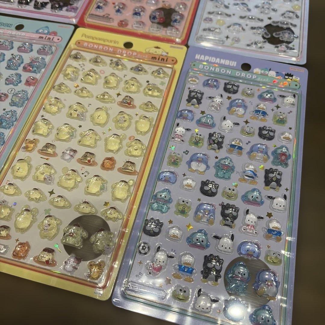 国内正規品　サンリオ　ボンボンドロップシールミニ　サンスター　8種類　本日発送