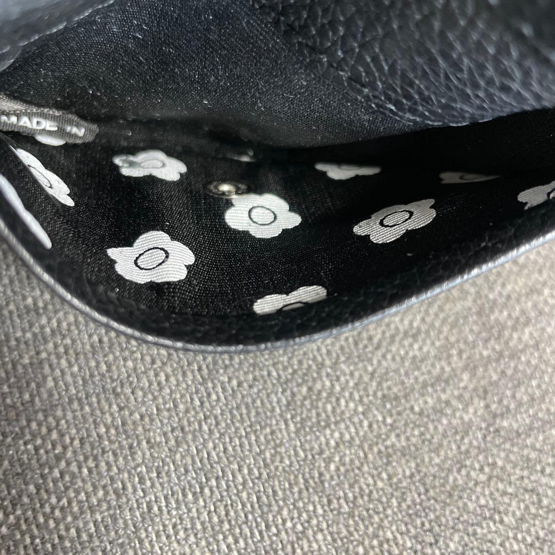 【MARY QUANT】ミニウォレット　財布　レター型　ブラック