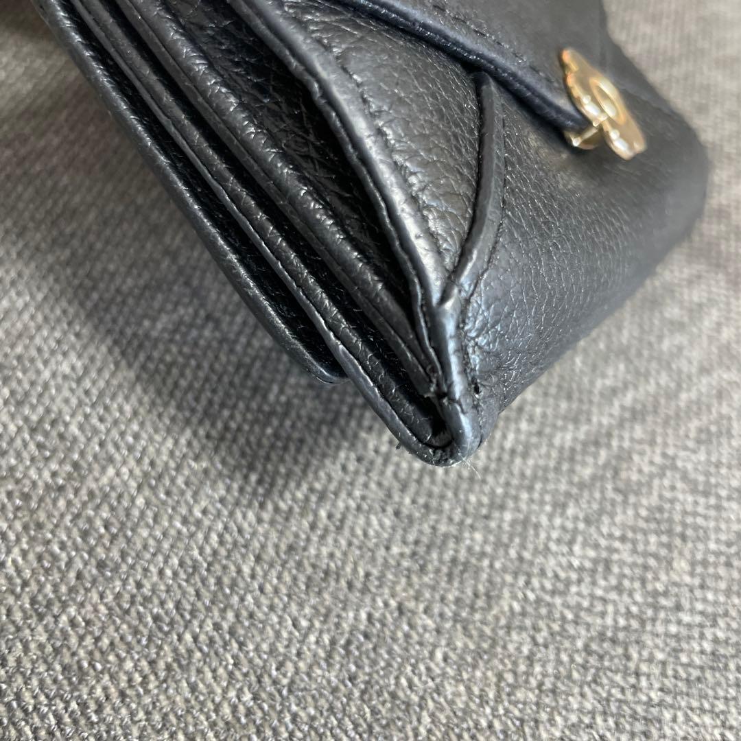 【MARY QUANT】ミニウォレット　財布　レター型　ブラック