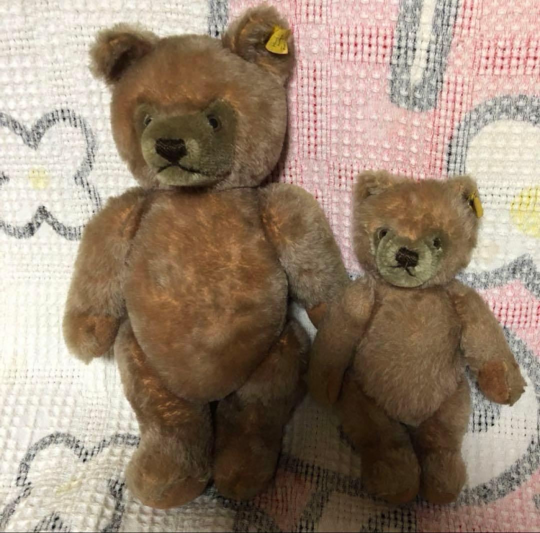 シュタイフ　ヴィンテージ アンティークベア　テディベア　2体セット　中古品
