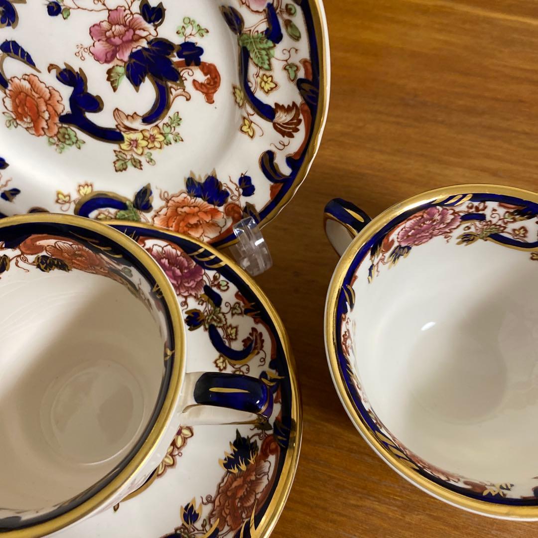 一粒で2度美味しい　メイソンズ　ブルーマンダレイ　カップ2種　ソーサー　プレート