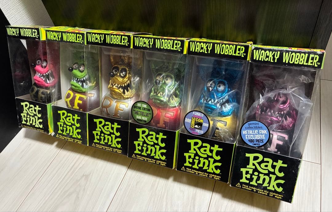 ★RATFINK★ フィギュア 【6体セット】 WACKY WOBBLER