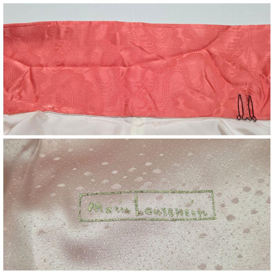 B◆着物くつろぎ かわいい花模様 銀彩 キラキラ 袷 正絹 成人式 振袖 着物