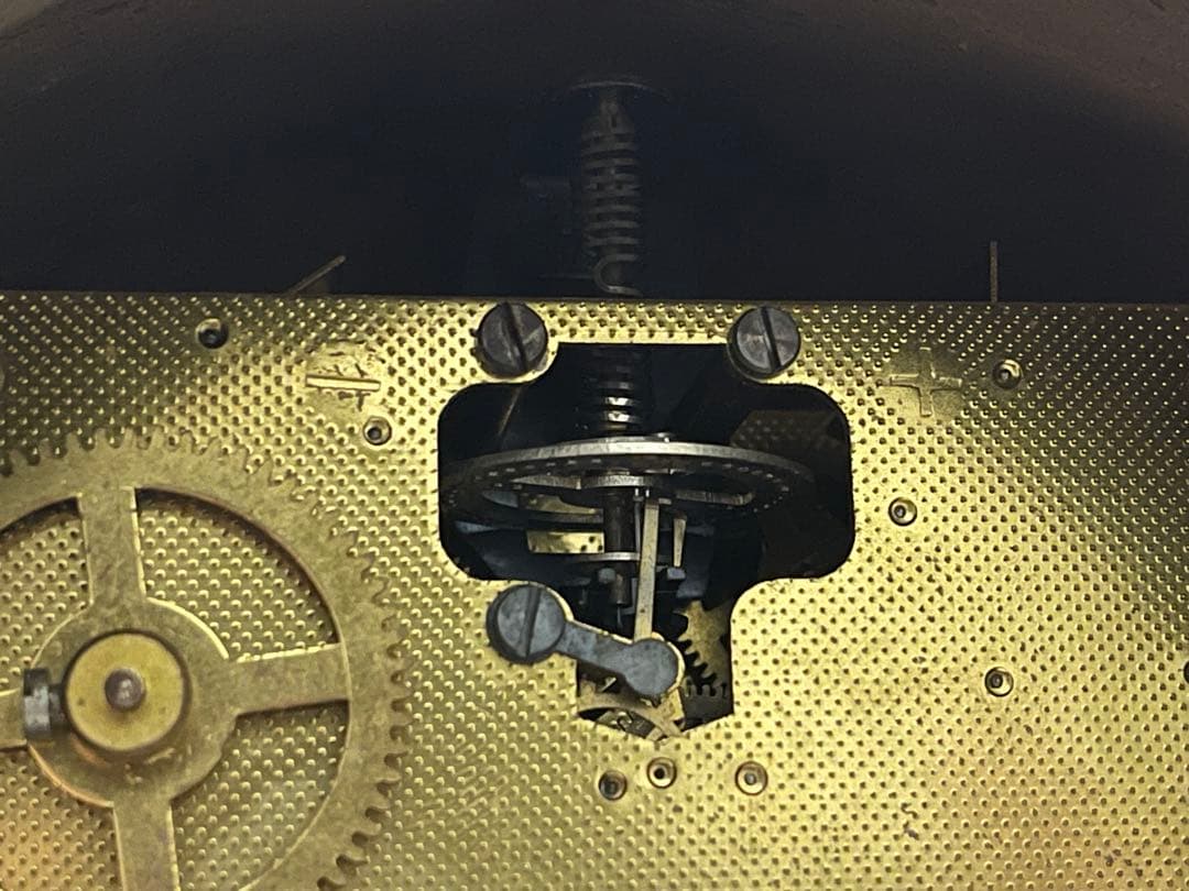 不動品 キンツレ ドイツ製 ウエストミンスターチャイム 日の出形置時計 ゼンマイ