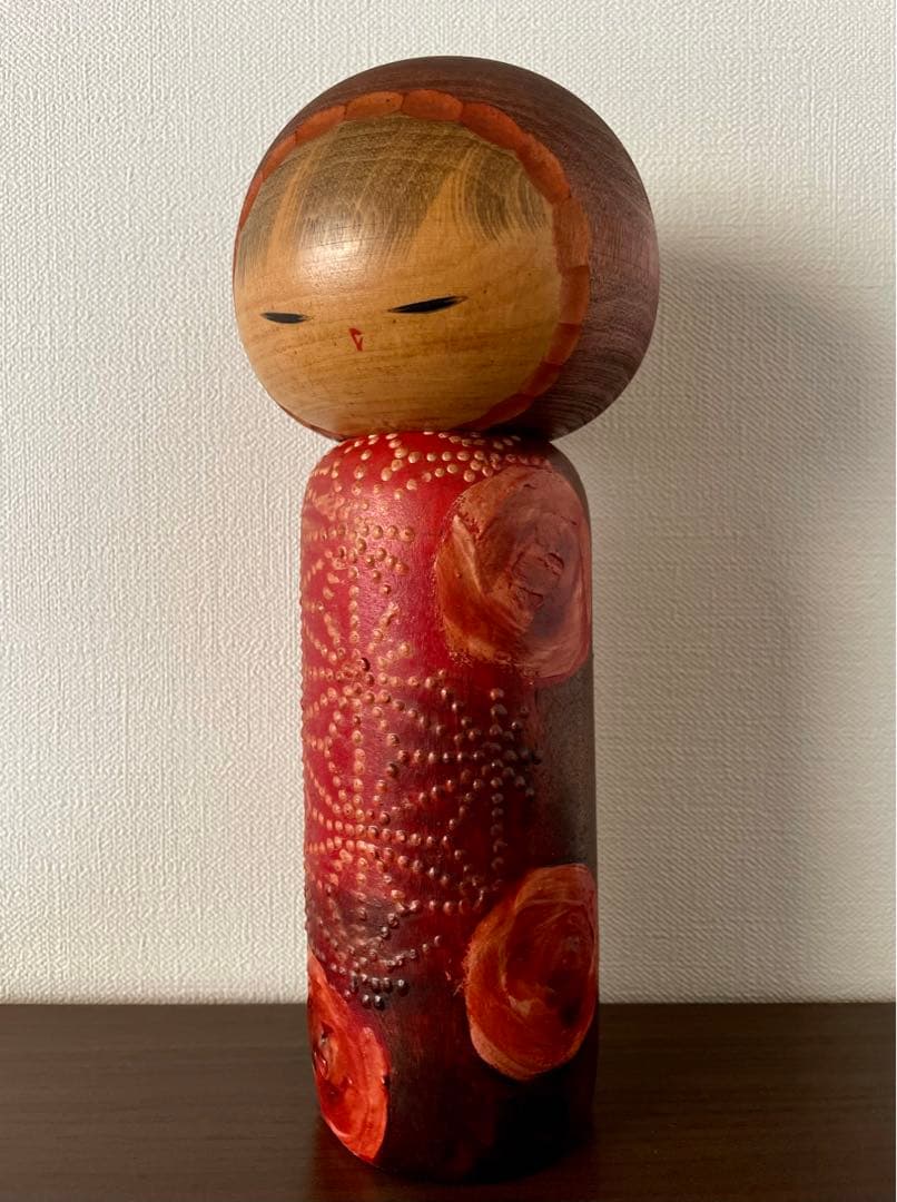 渡辺 正雄 Masao 創作 こけし Kokushi doll 薔薇 レトロ