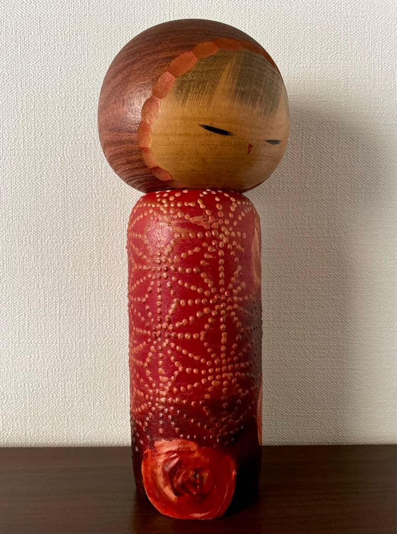 渡辺 正雄 Masao 創作 こけし Kokushi doll 薔薇 レトロ