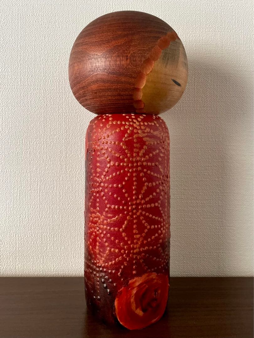 渡辺 正雄 Masao 創作 こけし Kokushi doll 薔薇 レトロ
