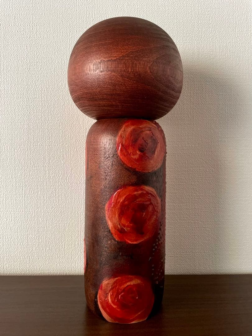 渡辺 正雄 Masao 創作 こけし Kokushi doll 薔薇 レトロ