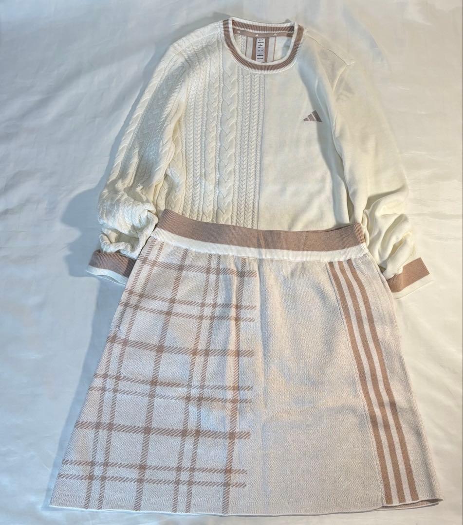 未使用adidasゴルフ　クラシックスタイルのセットアップ　ニット　スカート