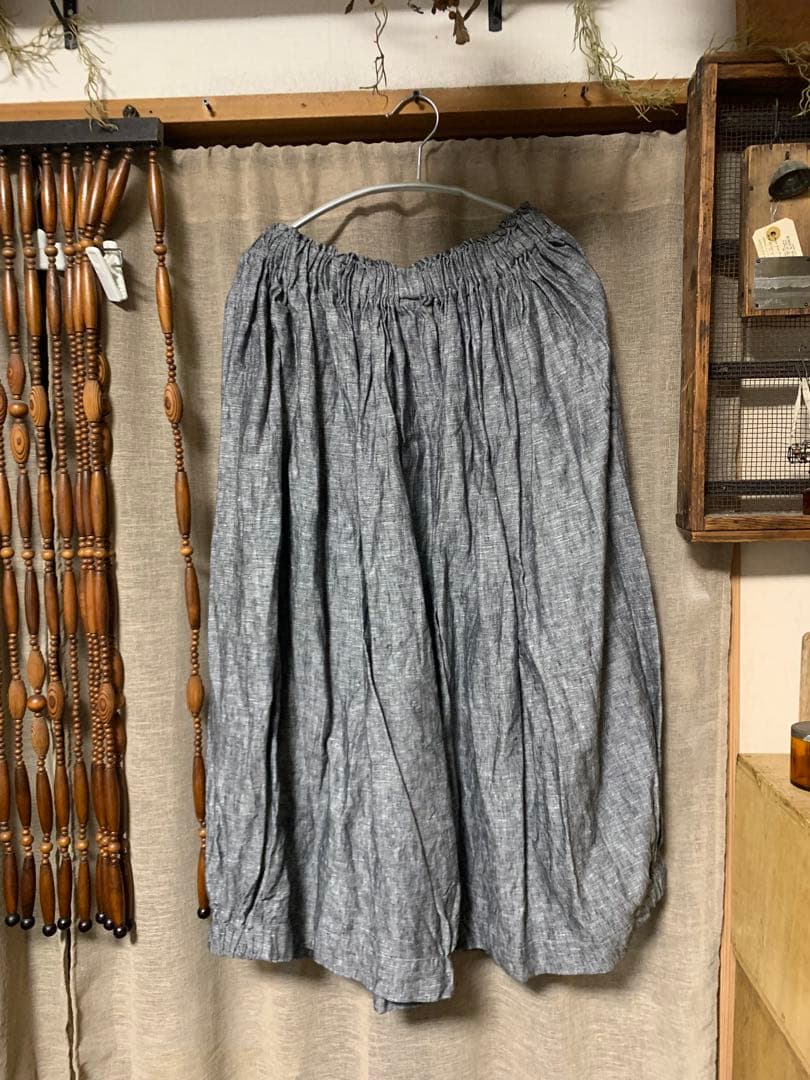 1.作家さんハンドメイド リネン カンガルーポケットパーカーとリネンパンツ2点
