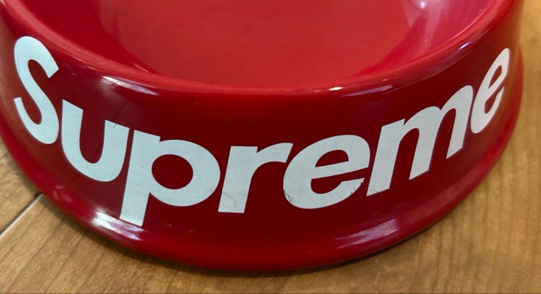 中古SUPREME シュプリーム ドッグボウル レッド ボックス ロゴ