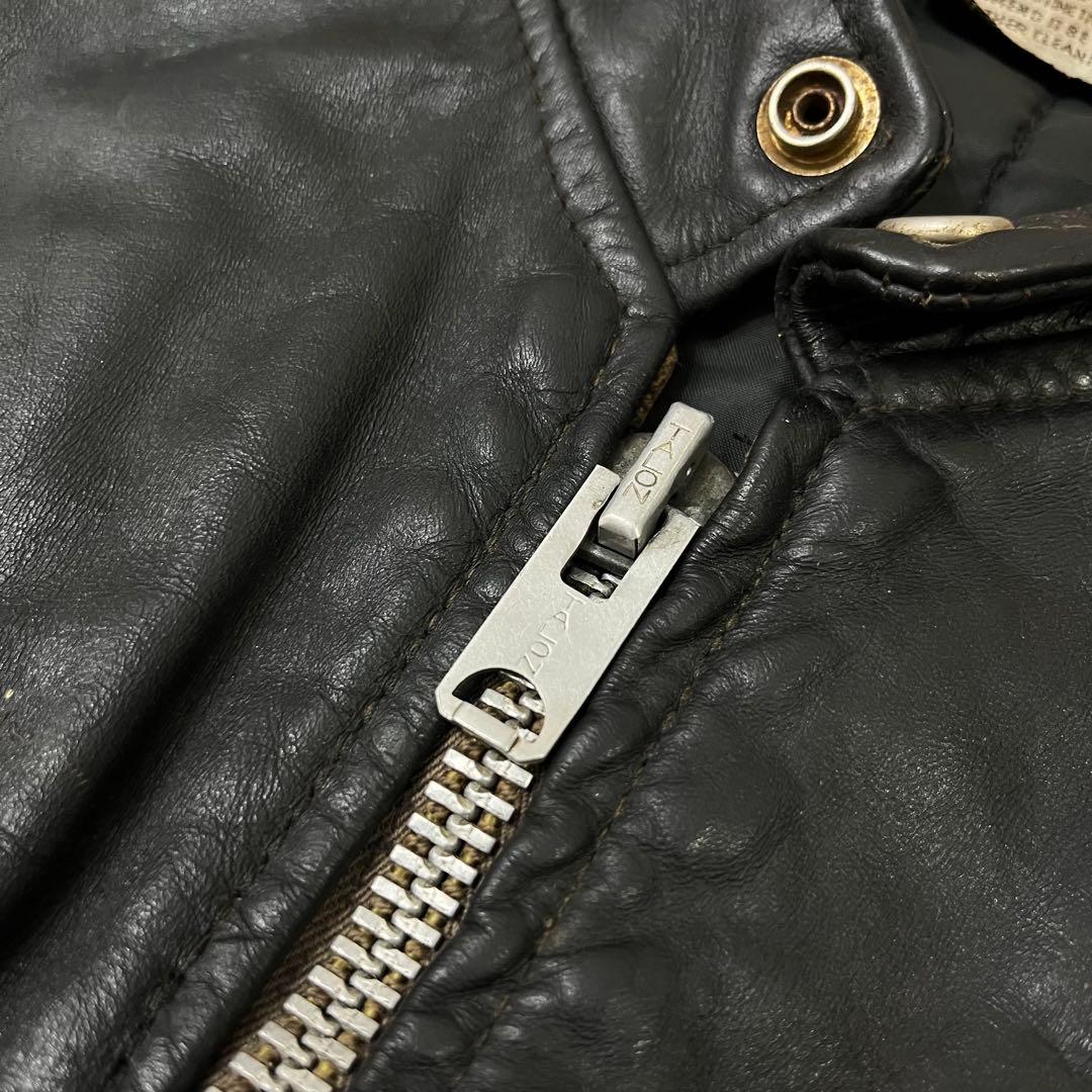 【ヴィンテージ】70s シングルライダース モーターサイクルジャケット 42