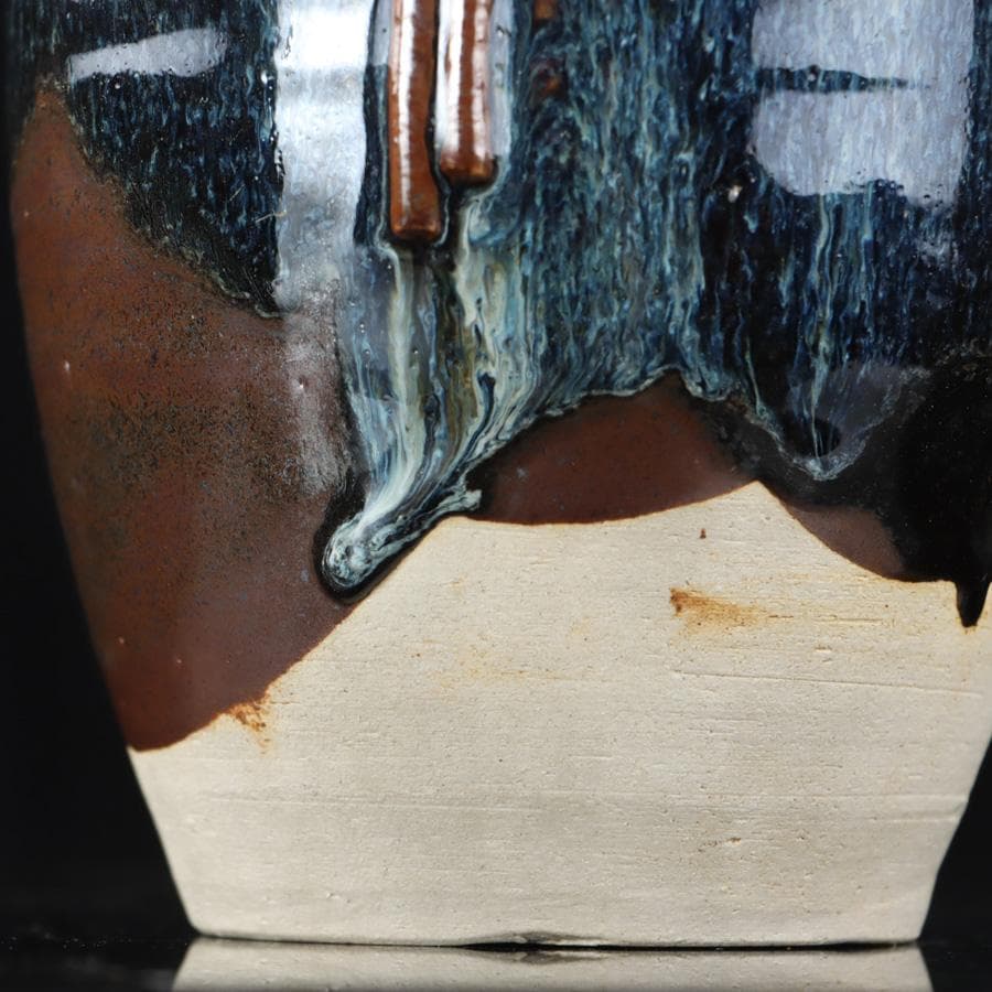 Y2842-4 茶道具 宮川香雲 水指 木箱付き　#5