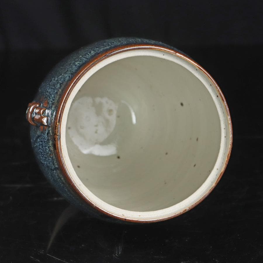 Y2842-4 茶道具 宮川香雲 水指 木箱付き　#5