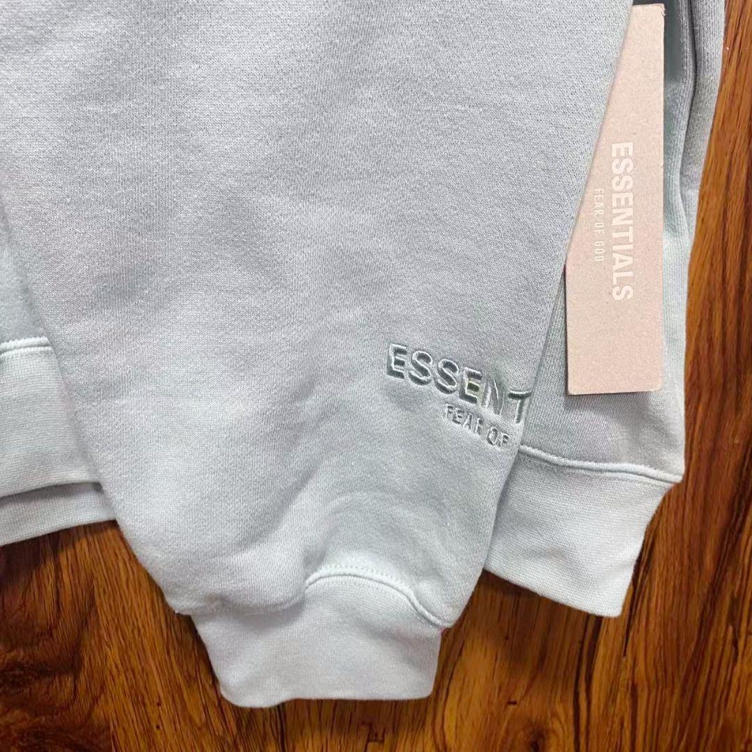 FOG FEAR OF GOD ESSENTIALS ロゴ パーカー グリーンS