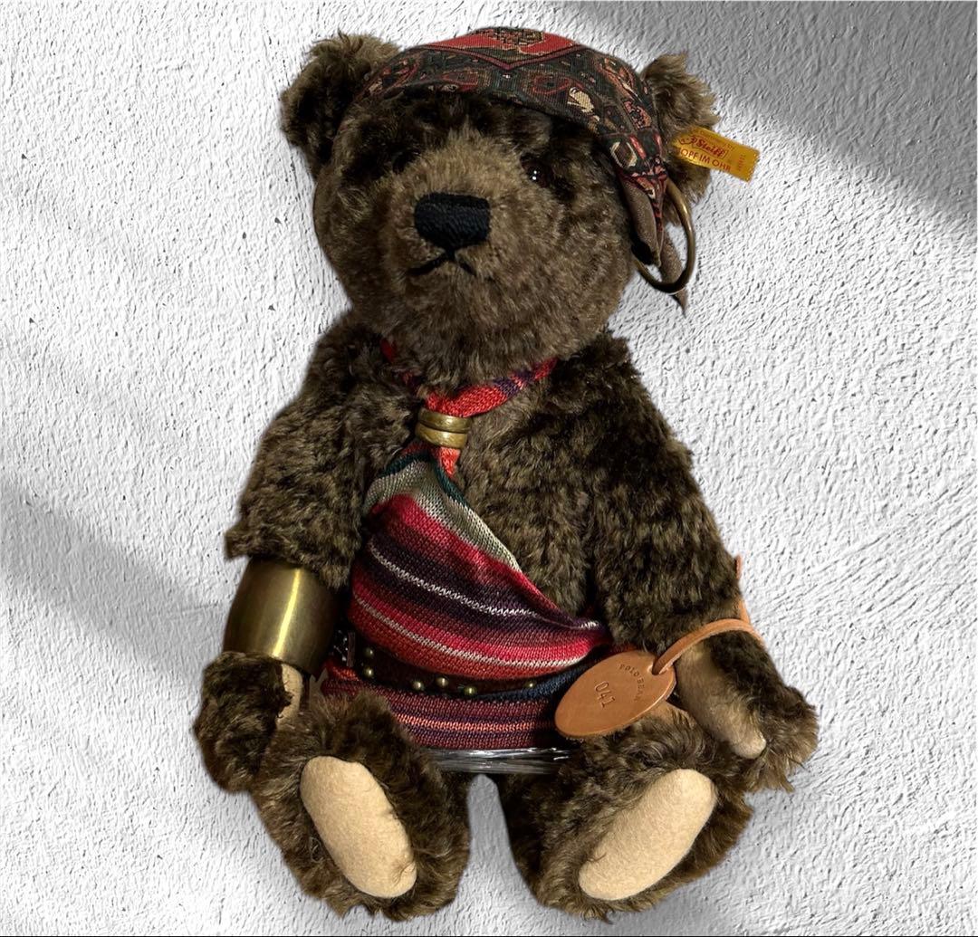 新品 Steiff ラルフローレン ポロベア Safarigirl Bear