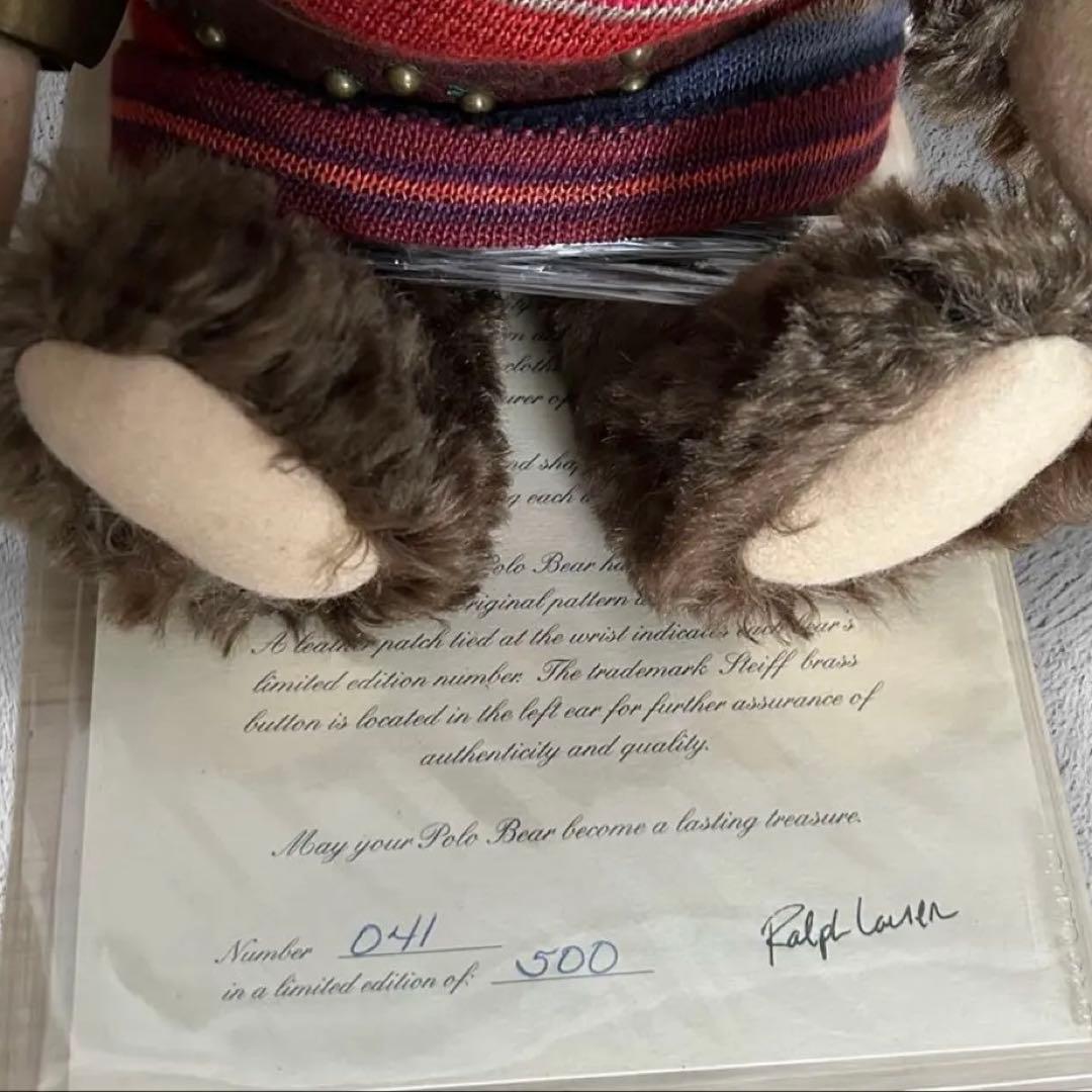 新品 Steiff ラルフローレン ポロベア Safarigirl Bear
