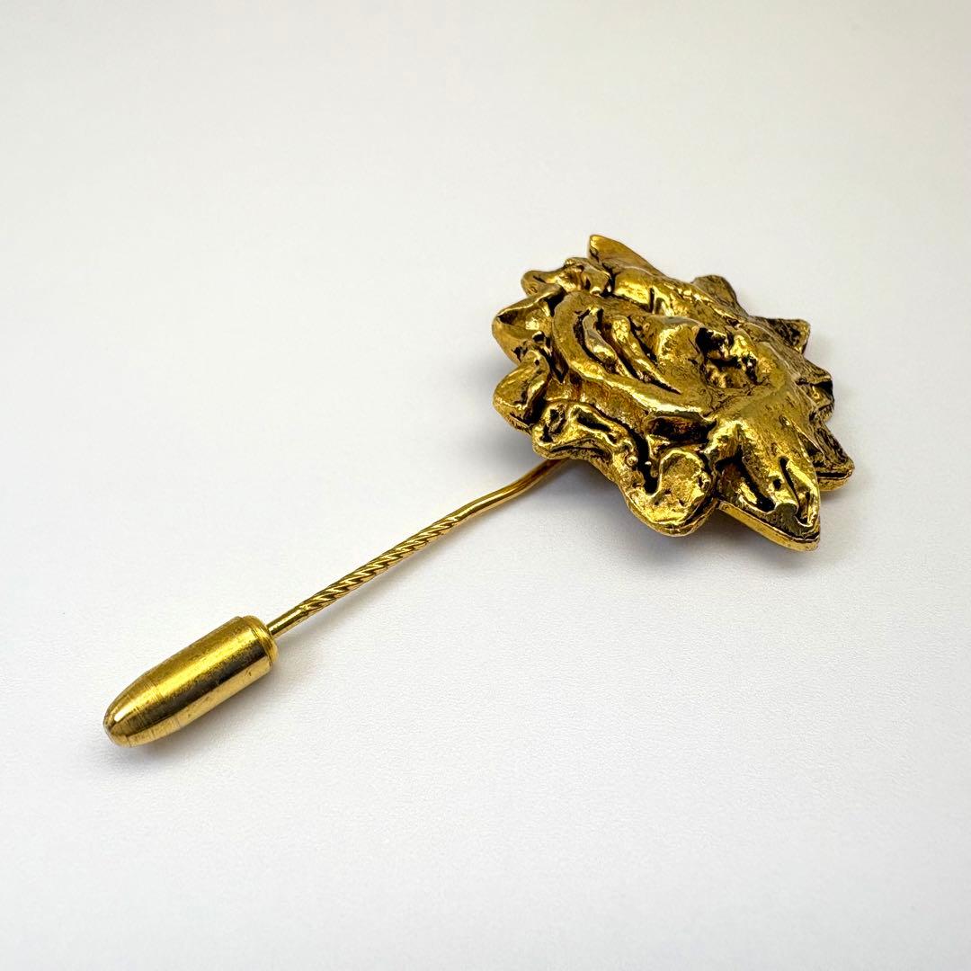 HERMES エルメス ピンブローチ 太陽モチーフ ヴィンテージ