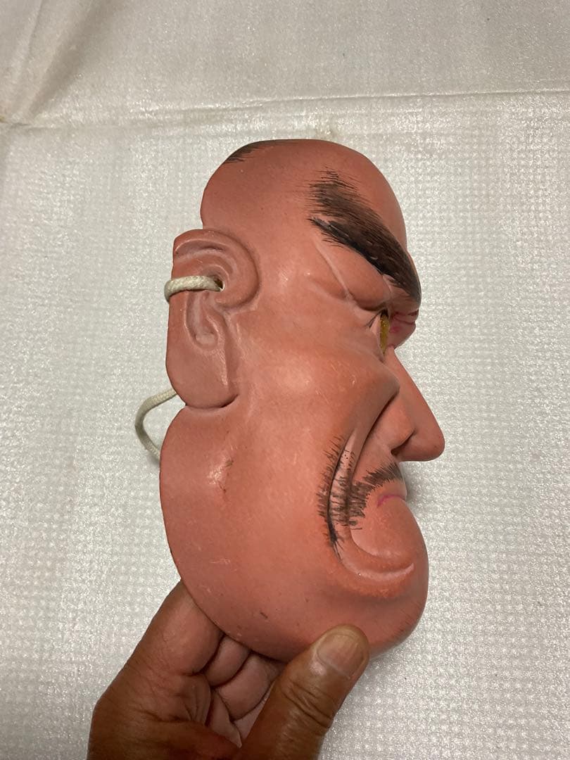 備前神楽祭面／木製。【昭和の作品　美品】。
