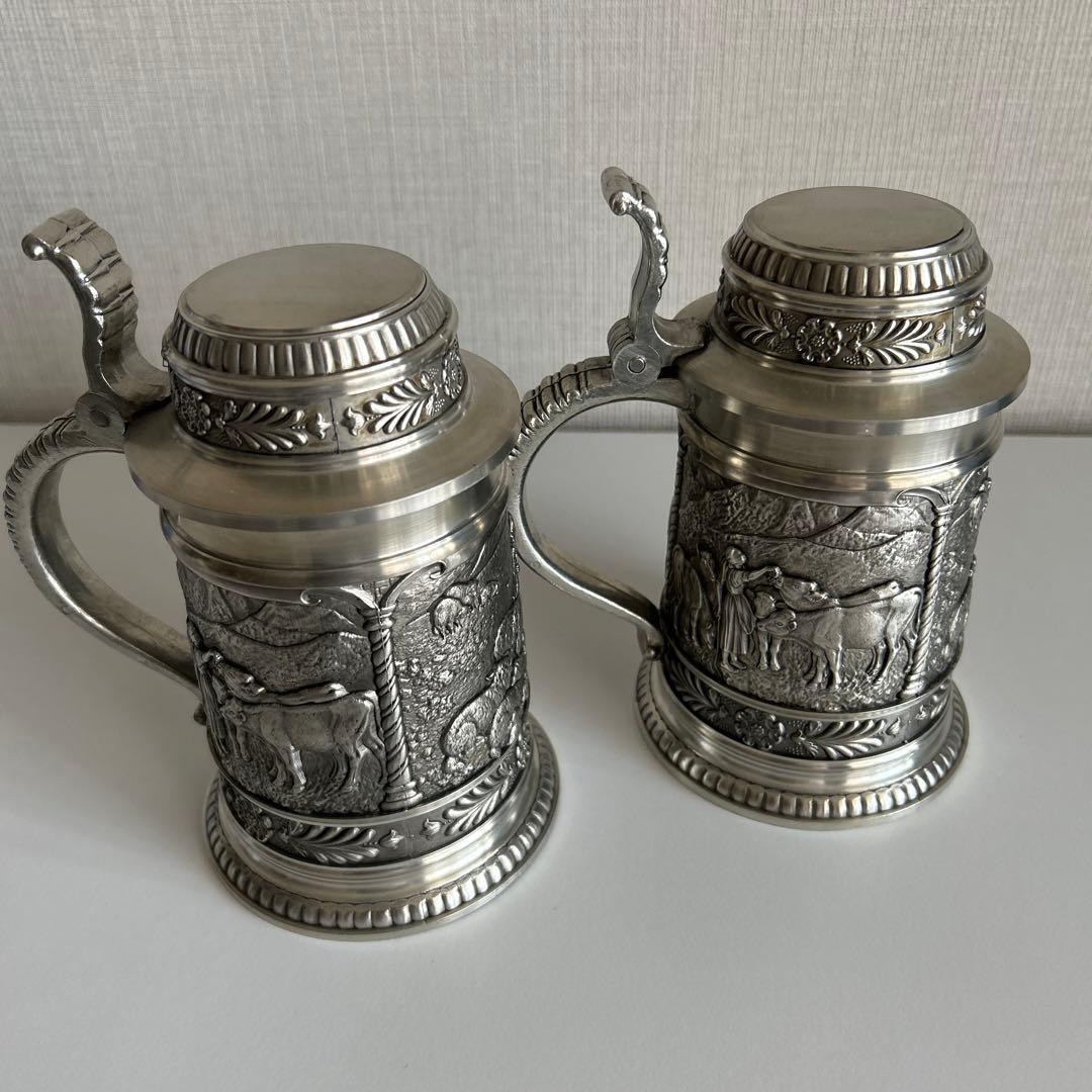 ドイツ製蓋つきビアジョッキ