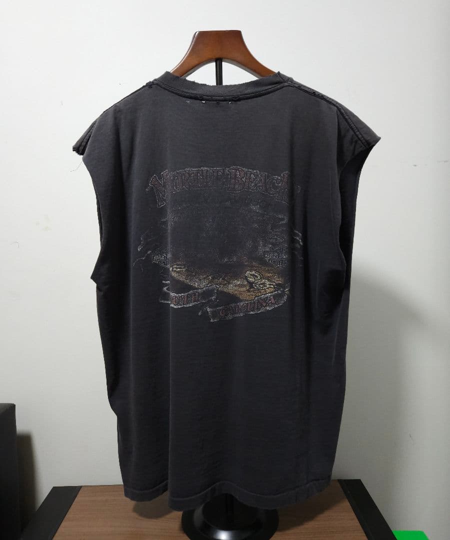 Harley Davidson ヴィンテージ　スパイダー　XL　ハーレー　袖切り