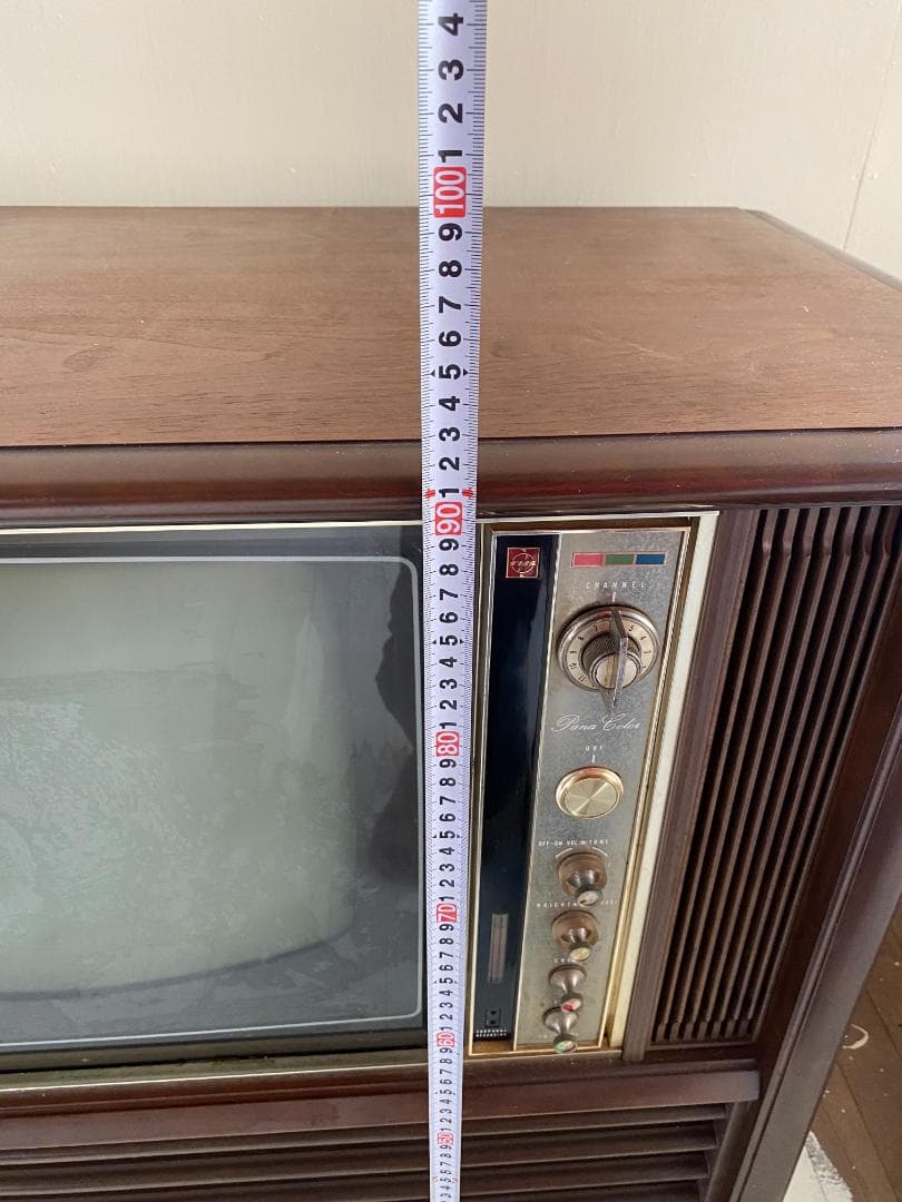 【ジャンク品】昭和レトロ パナソニック 家具調テレビ TH-7700 o039