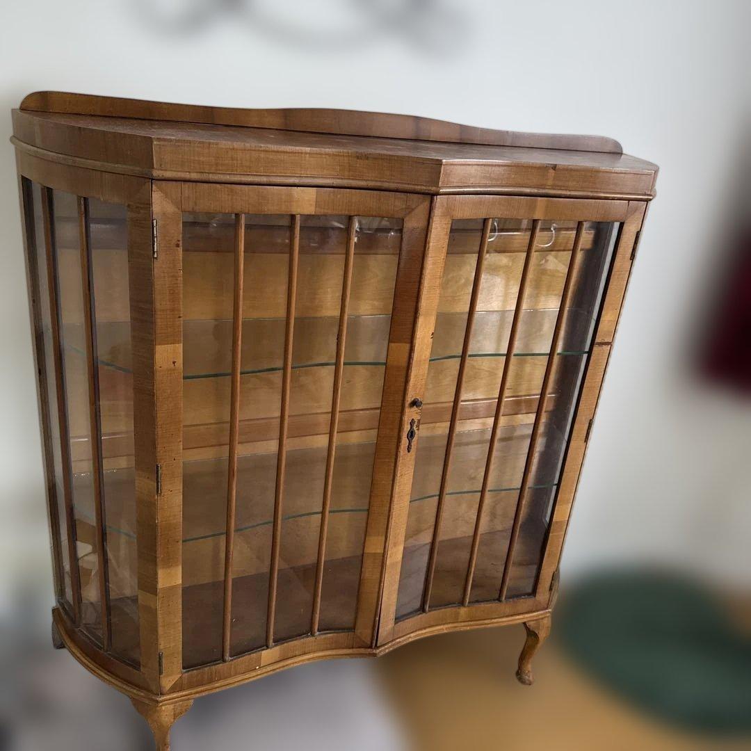 イギリス製アンティーク　ヴィクトリアン　キャビネット 引き取り限定