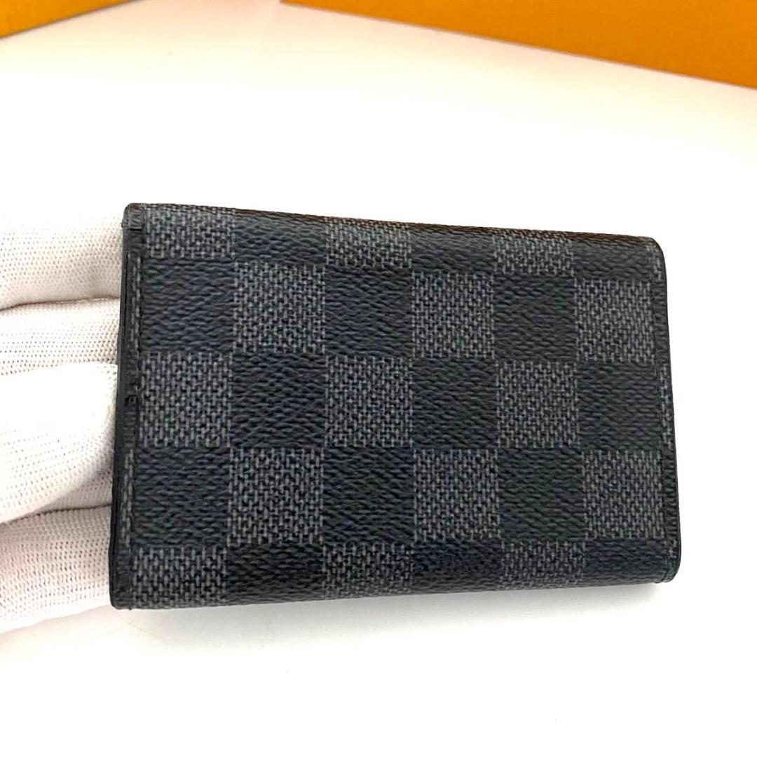 ルイ ヴィトン◎ミュルティクレ6 ダミエ グラフィット キーケース ブラック