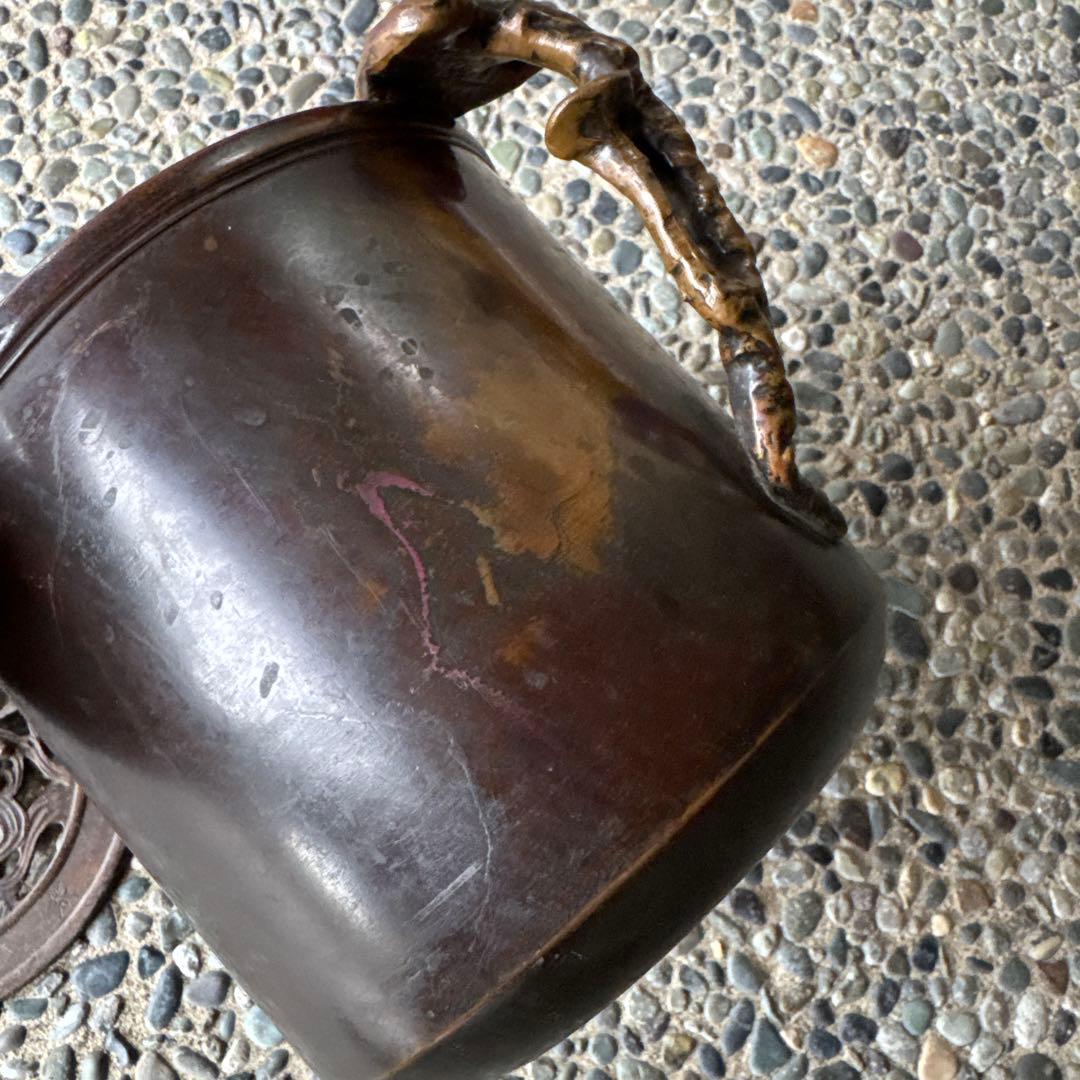 ‼️専用になりました‼️本日9/13買取①‼️政暁作で斑紫銅製の建水‼️美品