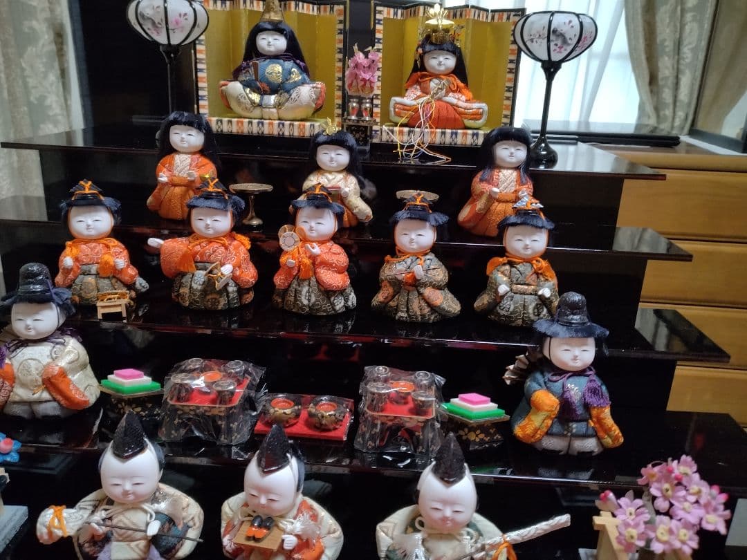 木目込みミニ雛人形